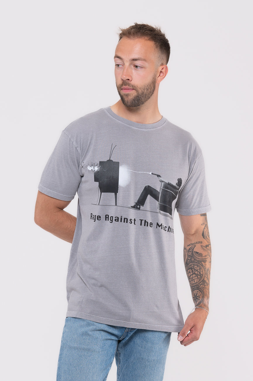 Rage Against The Machine Wont Do Dip Dye Mineral Wash T product image 1