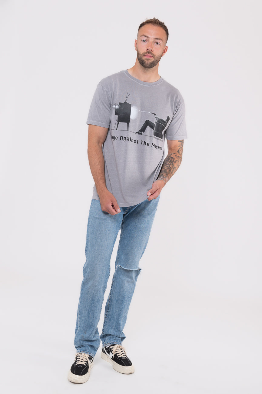 Rage Against The Machine Wont Do Dip Dye Mineral Wash T product image 5