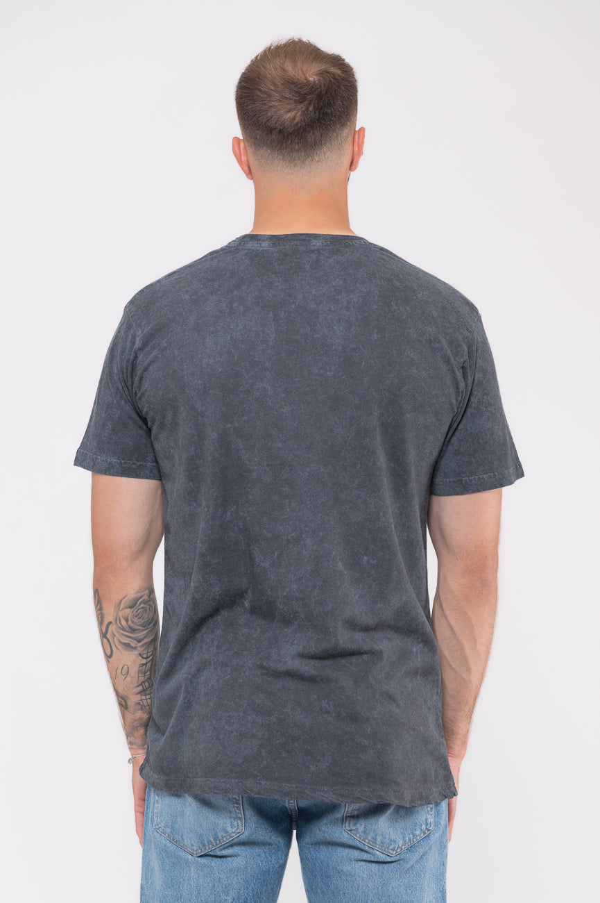 Disturbed Riveted Dip Dye Mineral Wash T Shirt product image 4