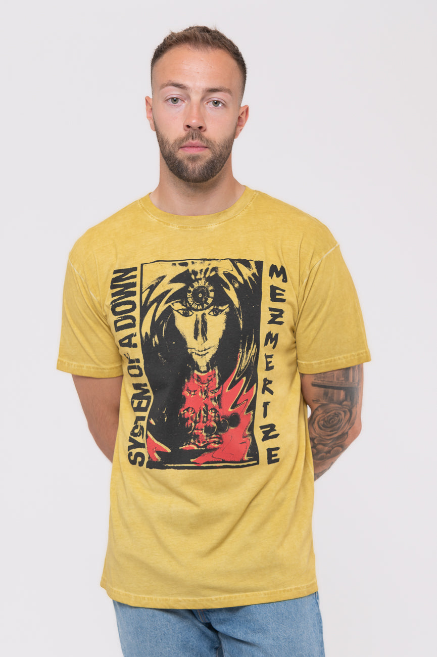 System Of A Down Reflections Dip Dye Mineral Wash T Shirt product image 1
