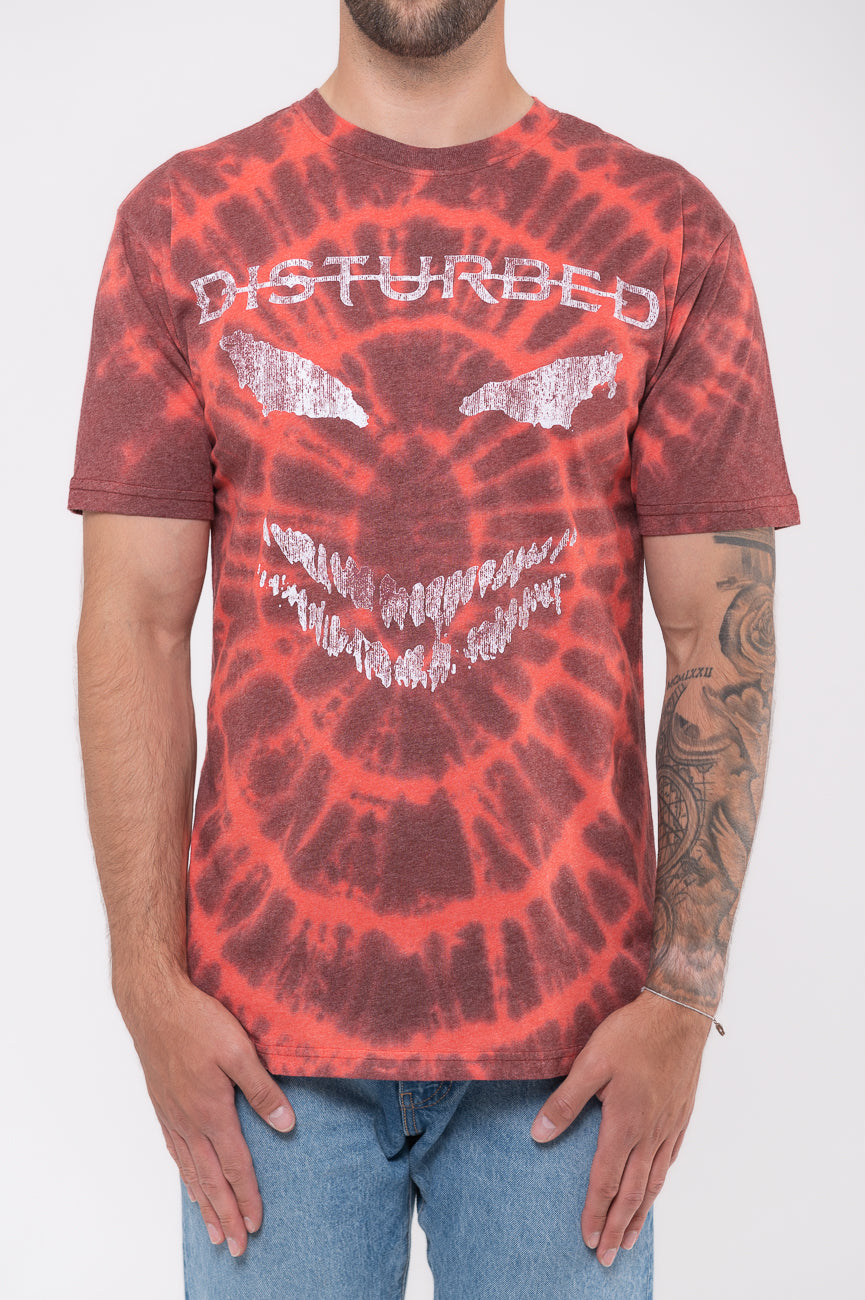 Disturbed Scary Face Dip Dye T Shirt product image 3