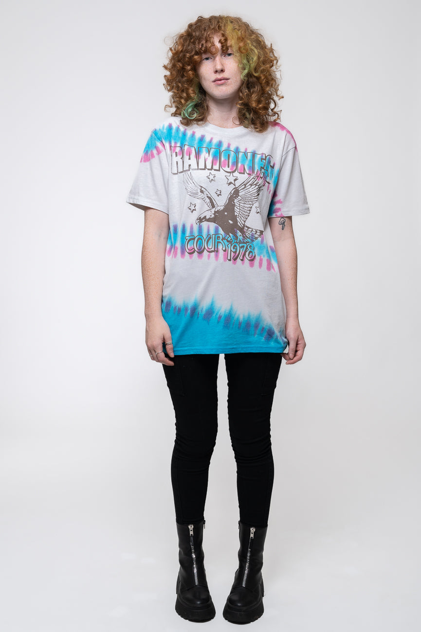 Ramones Eagle Band Logo Dip Dye T Shirt product image 2