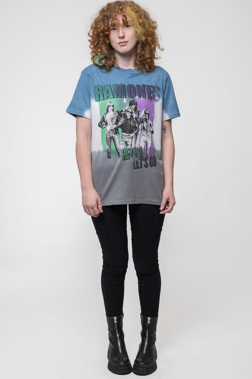 Ramones Hey Ho Retro Dip Dye T Shirt product image 2