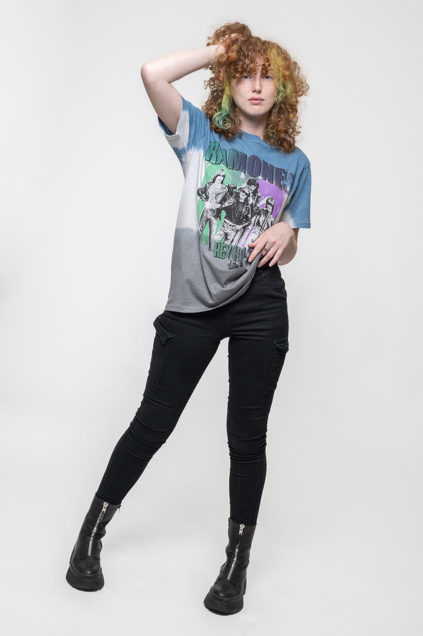 Ramones Hey Ho Retro Dip Dye T Shirt product image 5