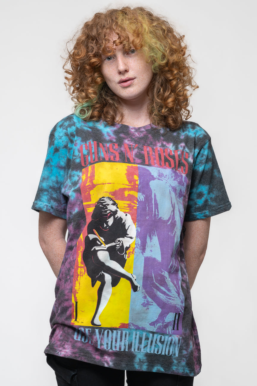 Guns N' Roses Use Your Illusion Dip Dye Wash T Shirt product image 1
