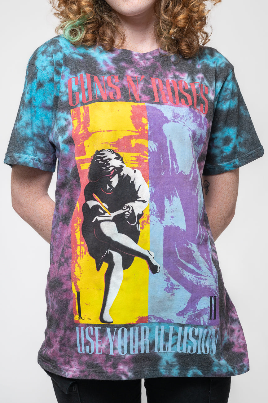 Guns N' Roses Use Your Illusion Dip Dye Wash T Shirt product image 3