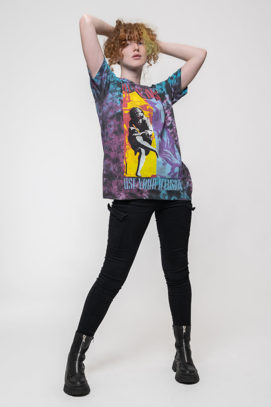 Guns N' Roses Use Your Illusion Dip Dye Wash T Shirt product image 5