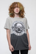 Guns N' Roses Tonal Foil Print Bullet Dip Dye T Shirt product image 1