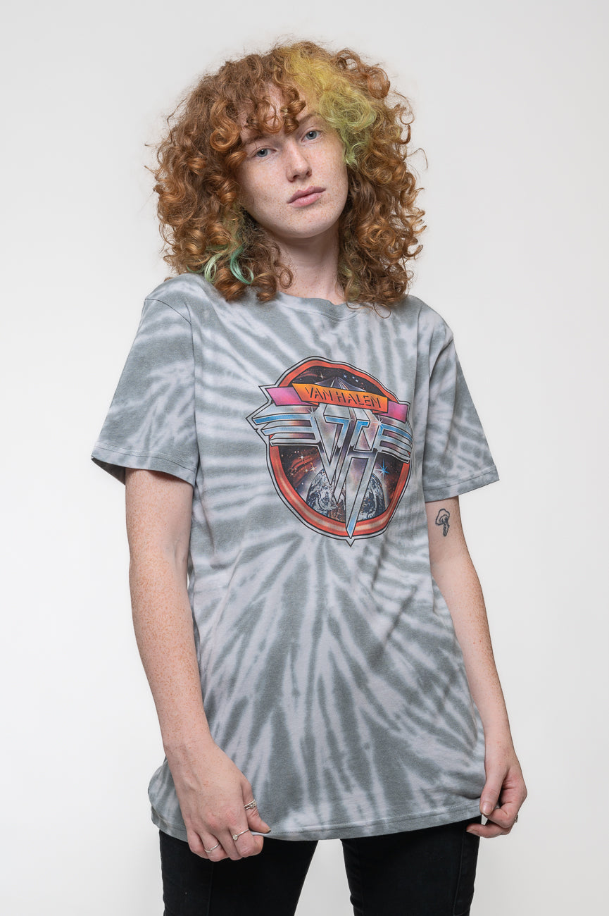 Van Halen Chrome Logo Dip Dye T Shirt product image 1