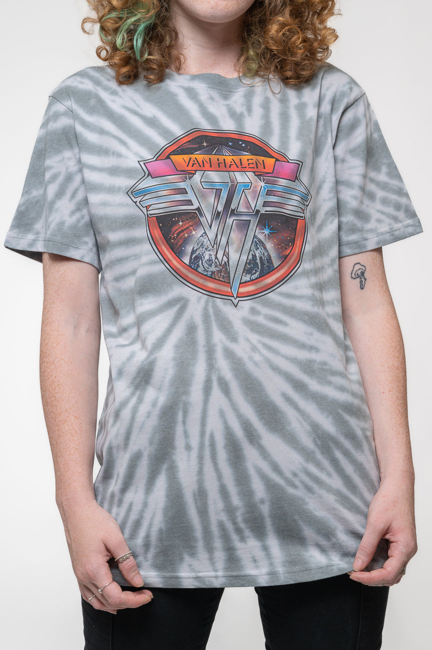 Van Halen Chrome Logo Dip Dye T Shirt product image 2