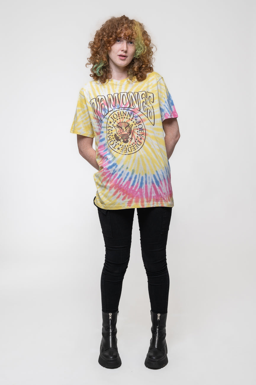 Ramones Crest Psych Dip Dye T Shirt product image 2
