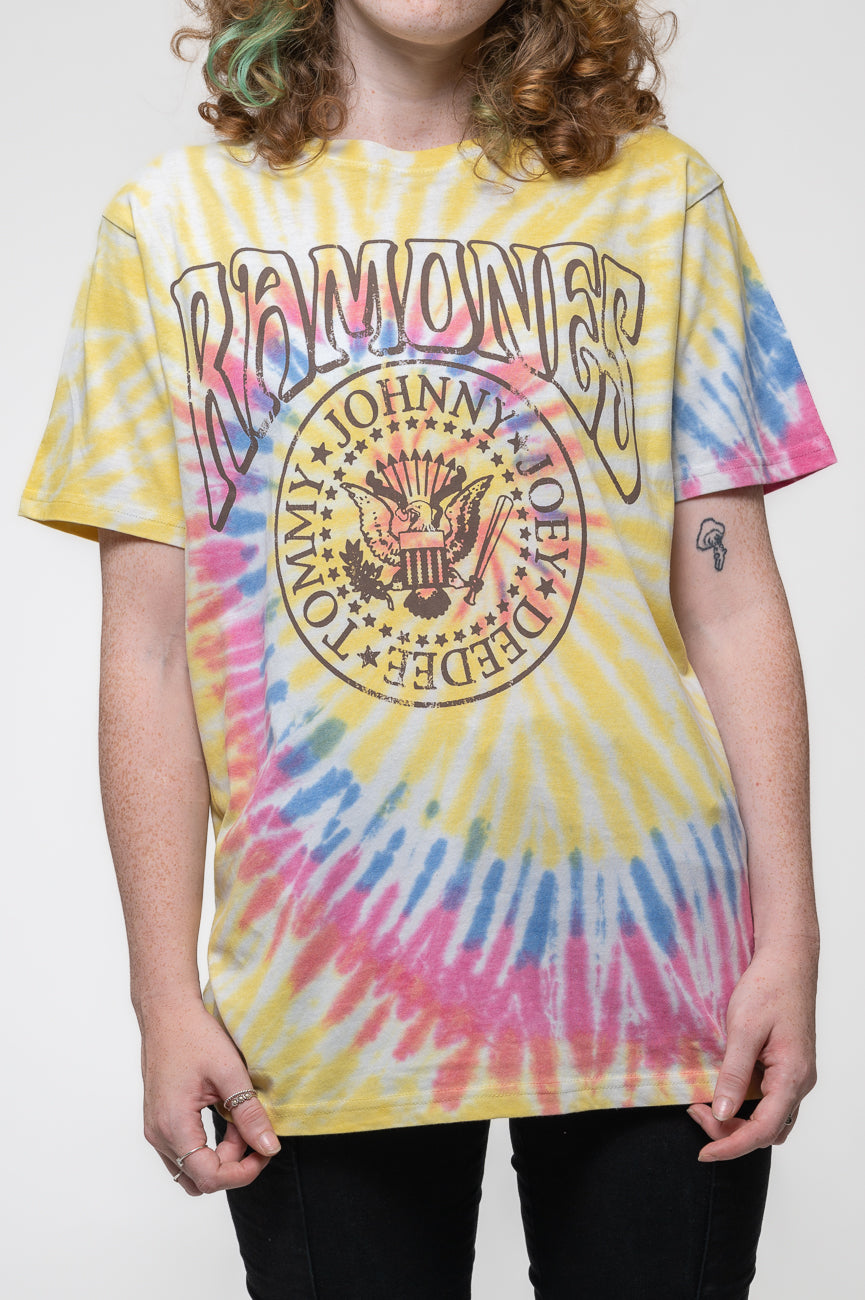 Ramones Crest Psych Dip Dye T Shirt product image 3