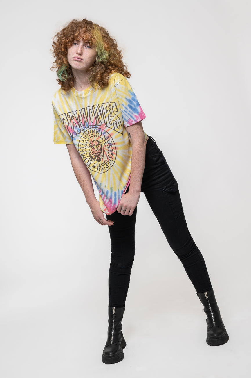 Ramones Crest Psych Dip Dye T Shirt product image 5
