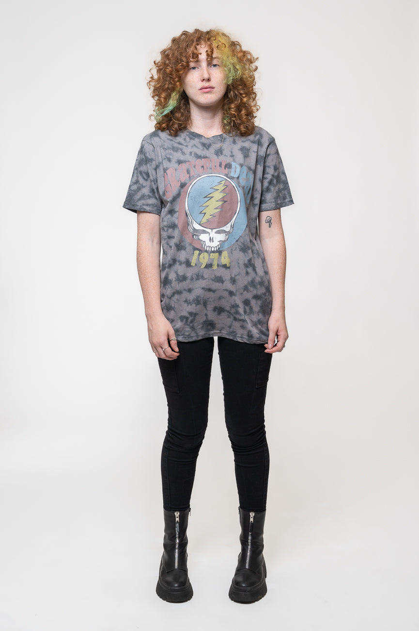 Grateful Dead 1974 Band Logo Dip Dye T Shirt product image 2