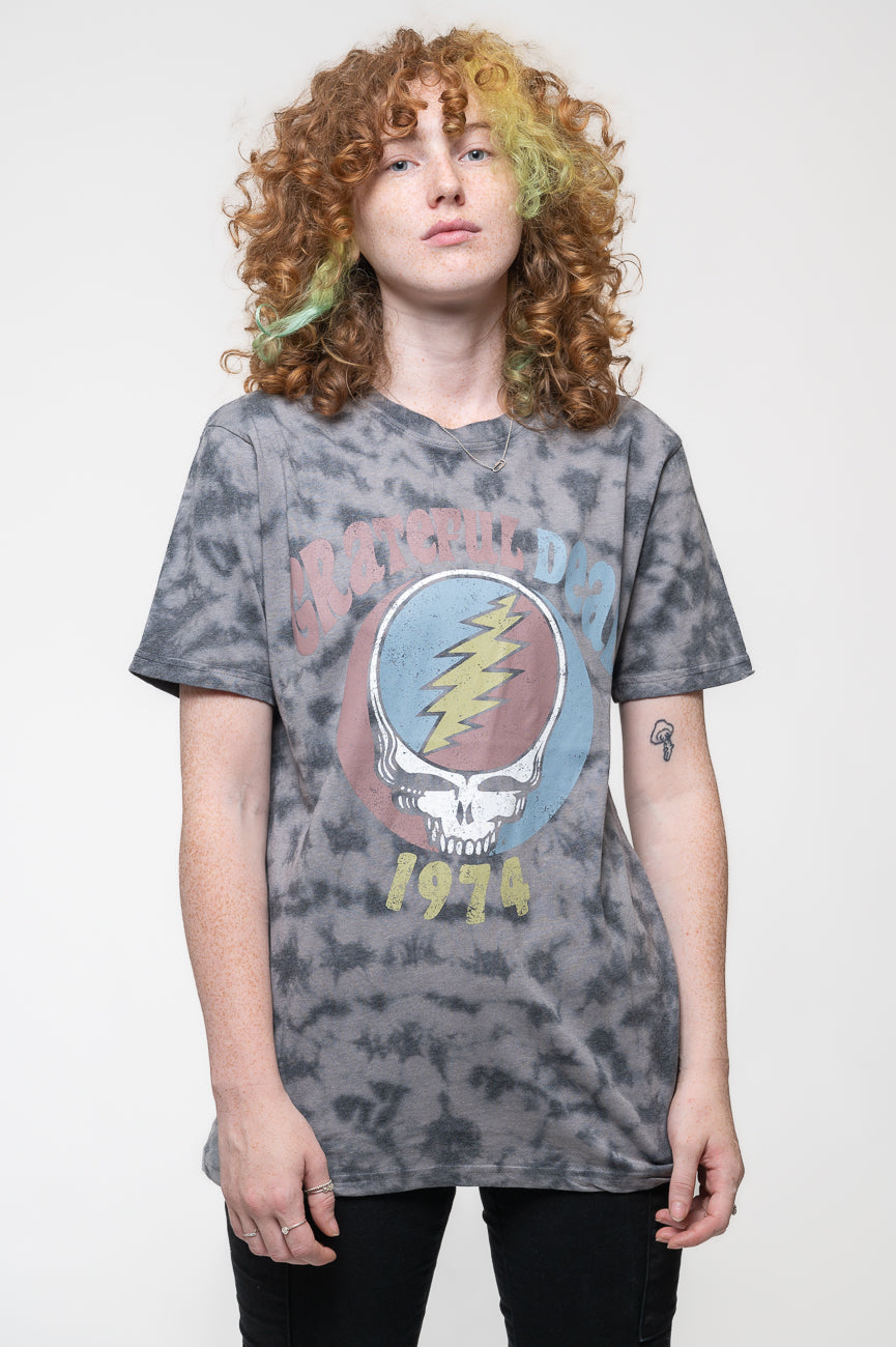 Grateful Dead 1974 Band Logo Dip Dye T Shirt product image 1