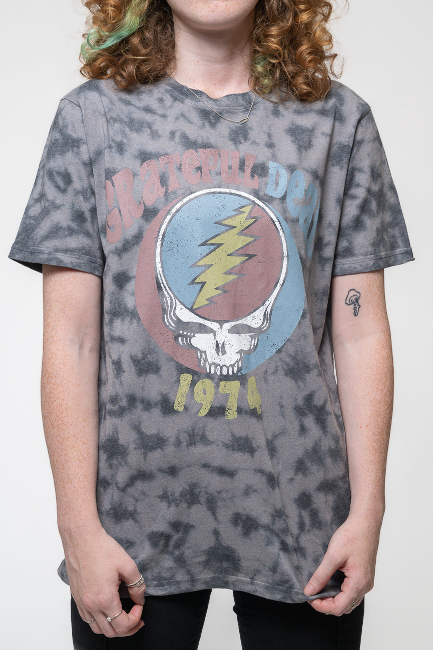 Grateful Dead 1974 Band Logo Dip Dye T Shirt product image 3