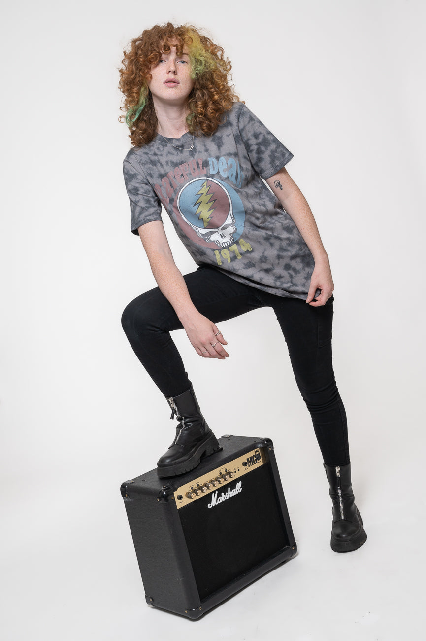 Grateful Dead 1974 Band Logo Dip Dye T Shirt product image 5