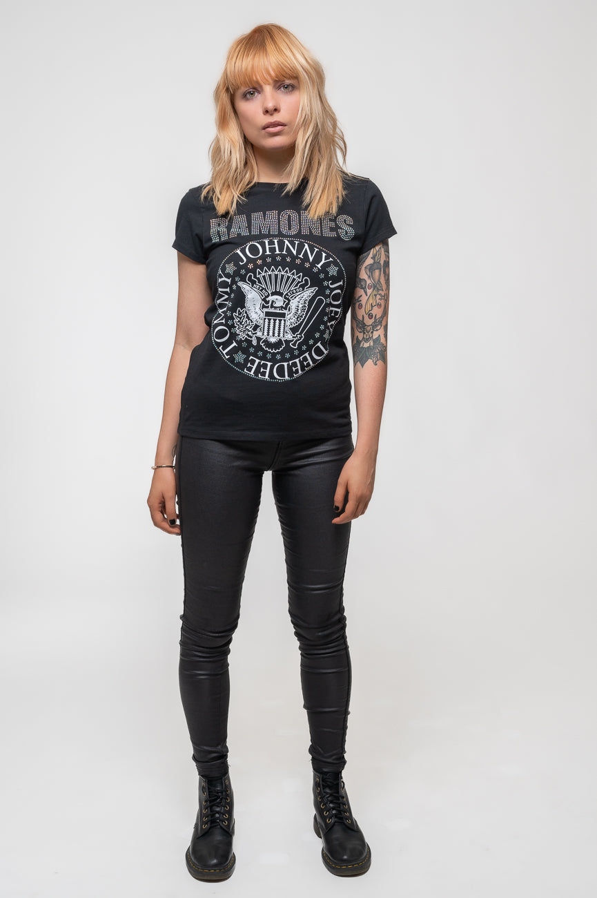 Ramones Presidential Seal Diamante Skinny T Shirt product image 2