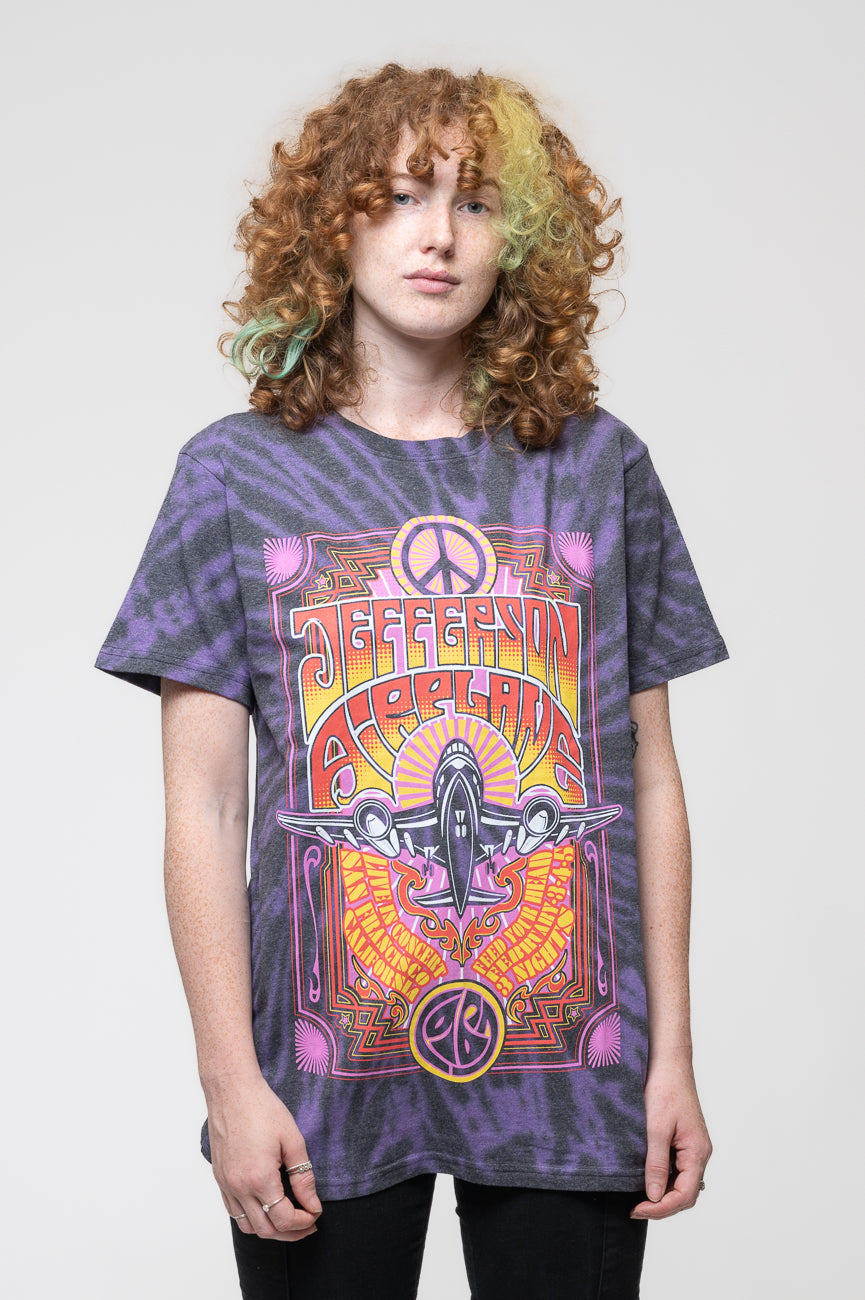 Jefferson Airplane Live in San Francisco Tie Dye T Shirt product image 1