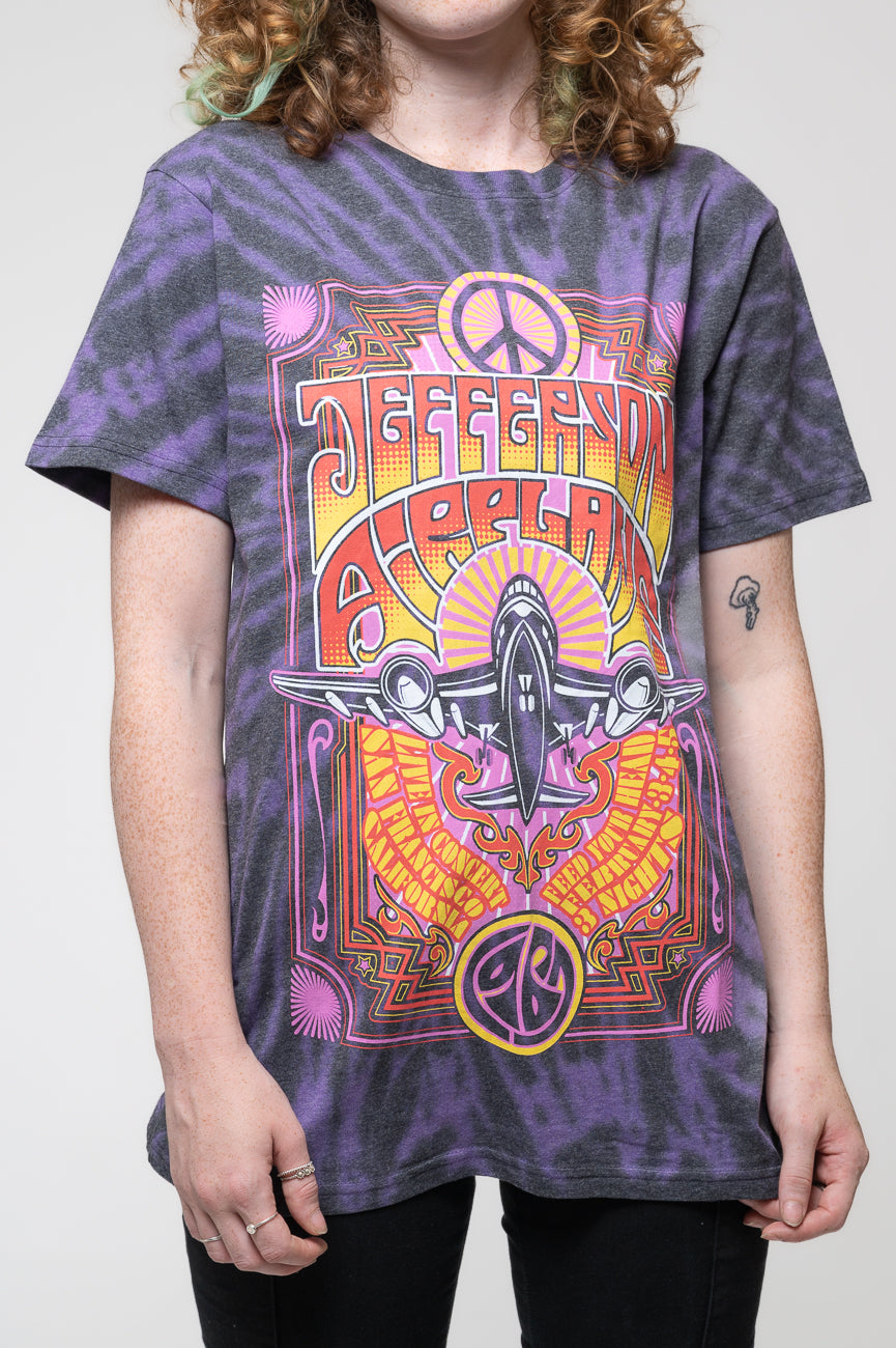 Jefferson Airplane Live in San Francisco Tie Dye T Shirt product image 3