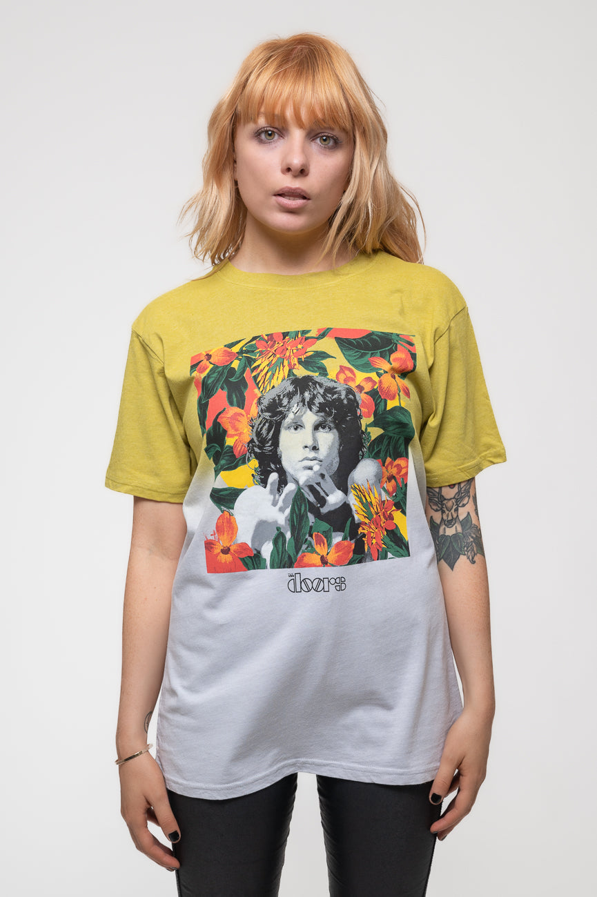 The Doors Jim Morrison Floral Square T Shirt product image 1