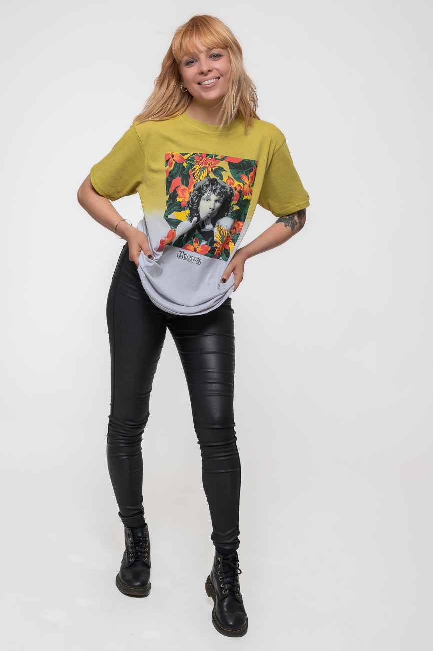 The Doors Jim Morrison Floral Square T Shirt product image 5