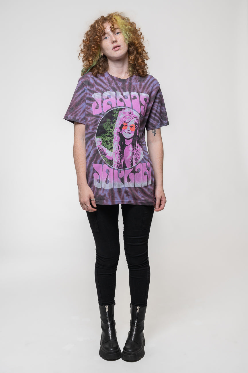 Janis Joplin Pink Shades Tie Dye T Shirt product image 2