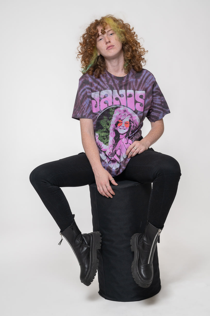 Janis Joplin Pink Shades Tie Dye T Shirt product image 5