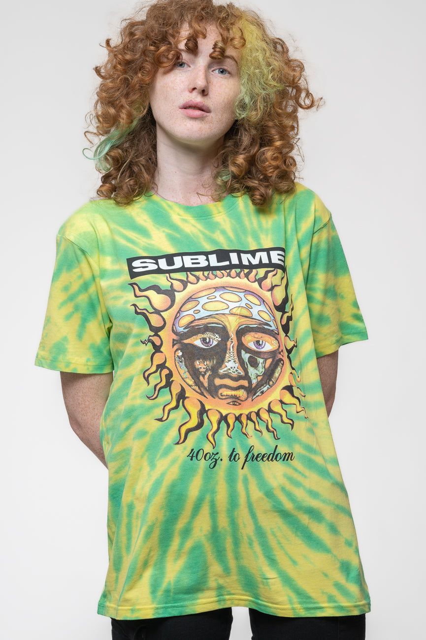 Sublime 40oz To Freedom Dip Dye T Shirt product image 1