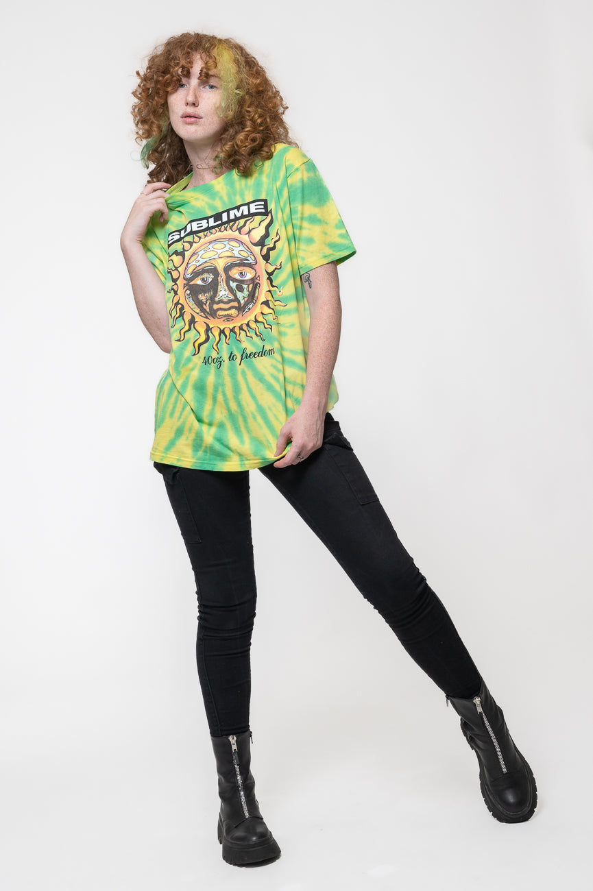 Sublime 40oz To Freedom Dip Dye T Shirt product image 5