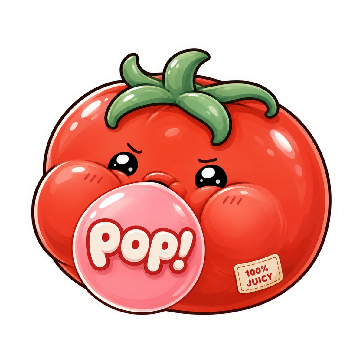 Pop 100 Percent Juicy - Cute Tomato Bubble Gum Kawaii product image 3