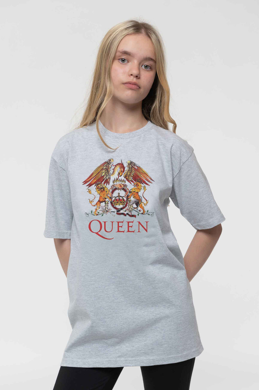 Queen Kids Classic Crest Heather T Shirt product image 1