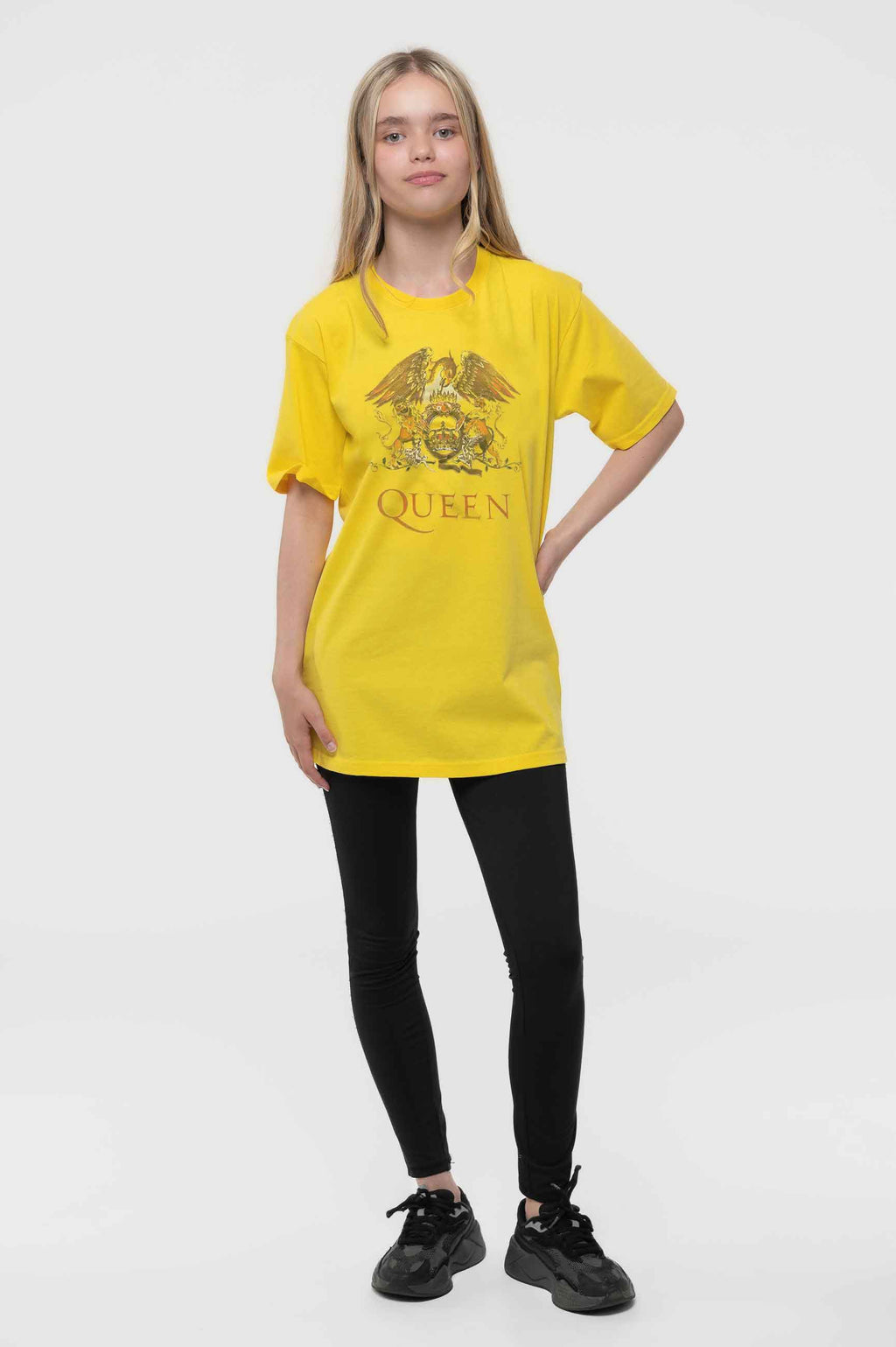 Queen Kids Classic Crest Yellow T Shirt product image 2