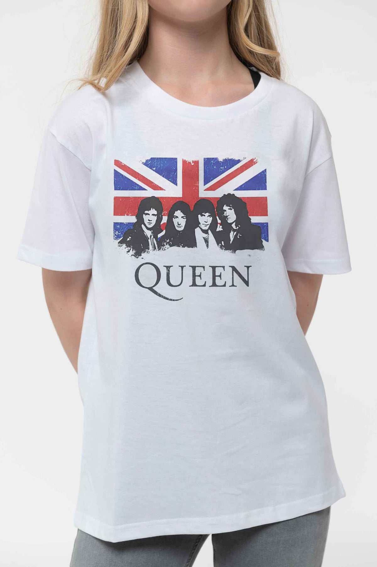 Queen Kids Vintage Union Jack White T Shirt product image 3
