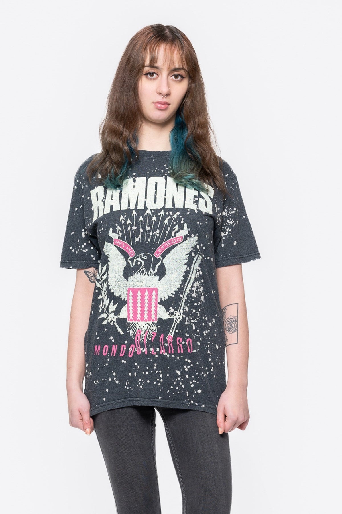 Ramones Eagle Band Logo Tie Dye T Shirt product image 1