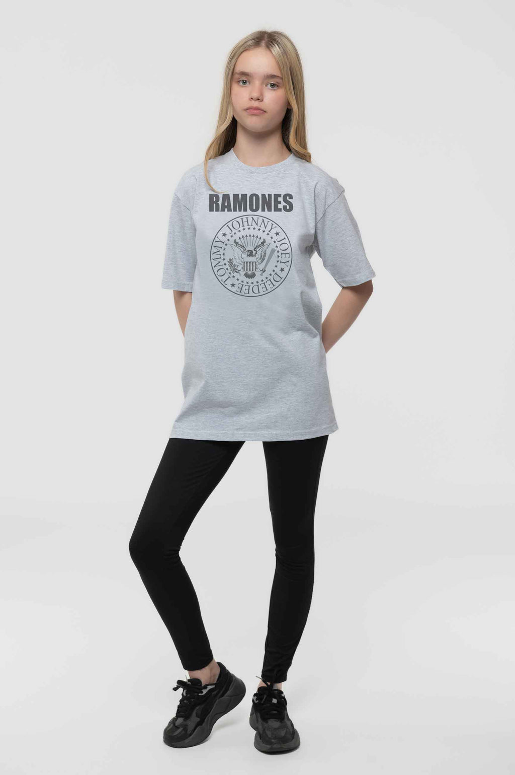 Ramones Kids Presidential Seal Heather T Shirt product image 2