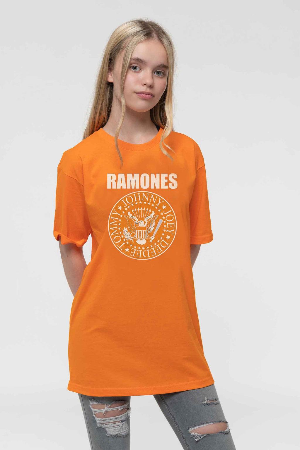 Ramones Kids Presidential Seal Orange T Shirt product image 1