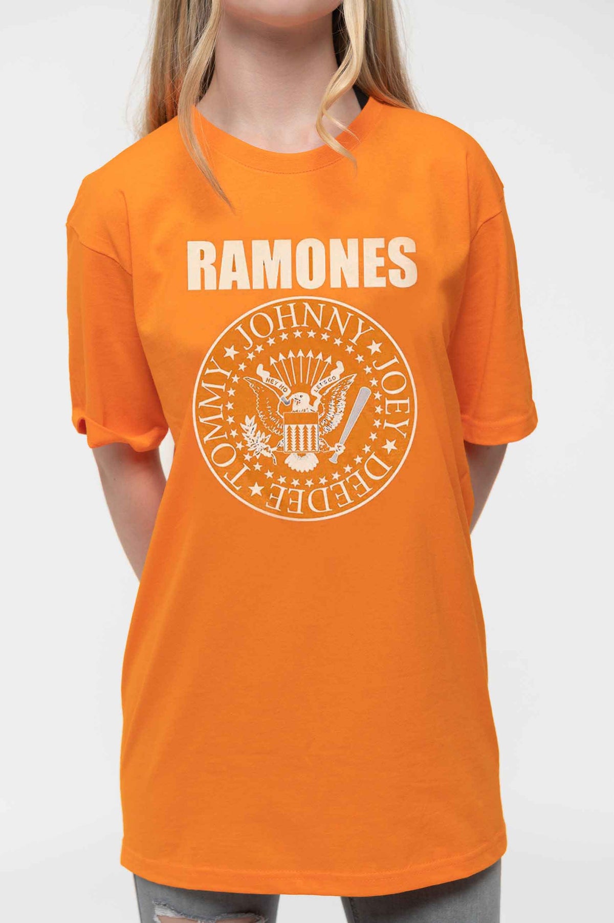 Ramones Kids Presidential Seal Orange T Shirt product image 3