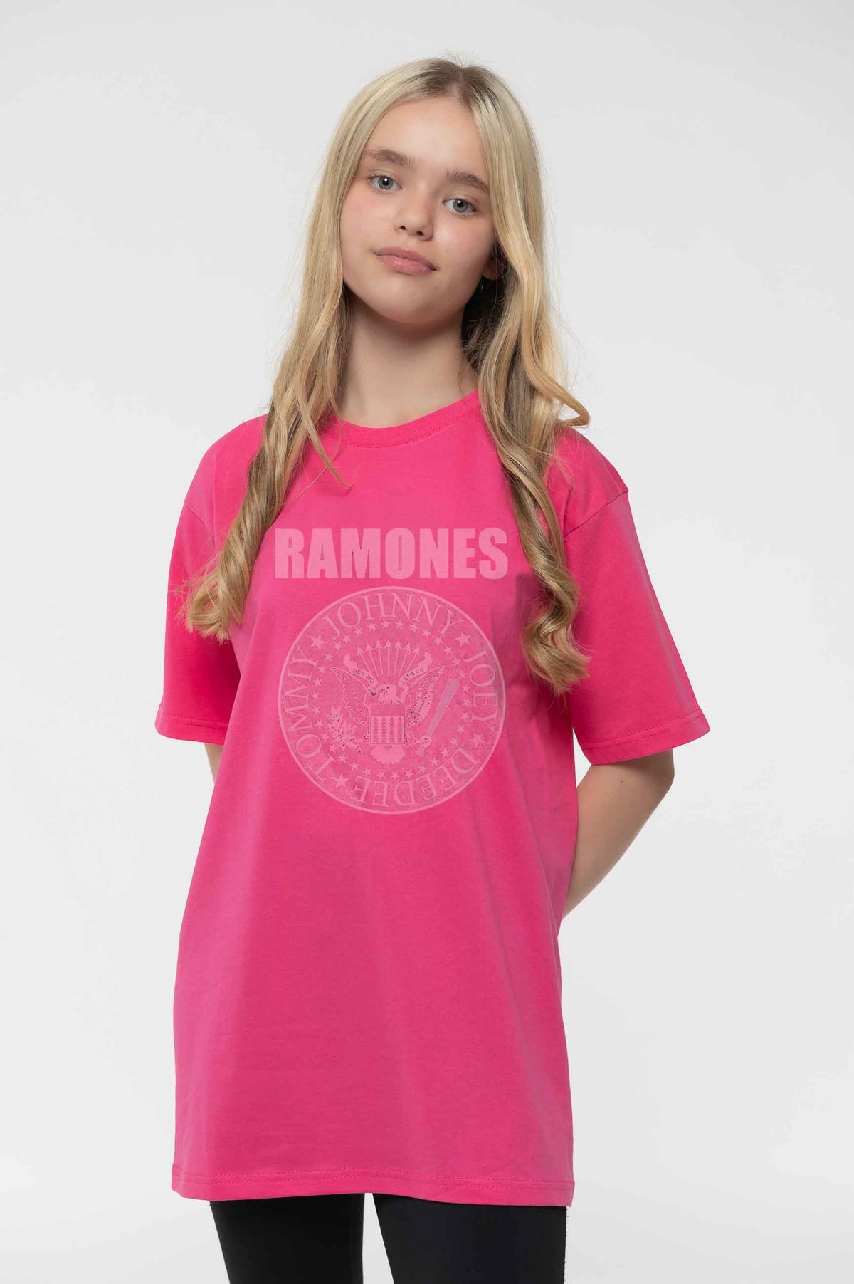 Ramones Kids Presidential Seal Pink T Shirt product image 1