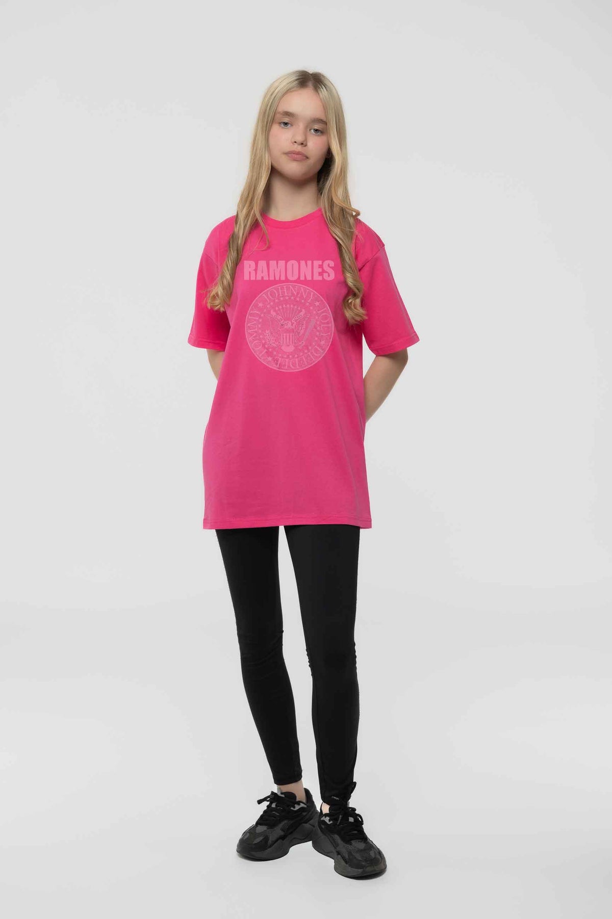 Ramones Kids Presidential Seal Pink T Shirt product image 2