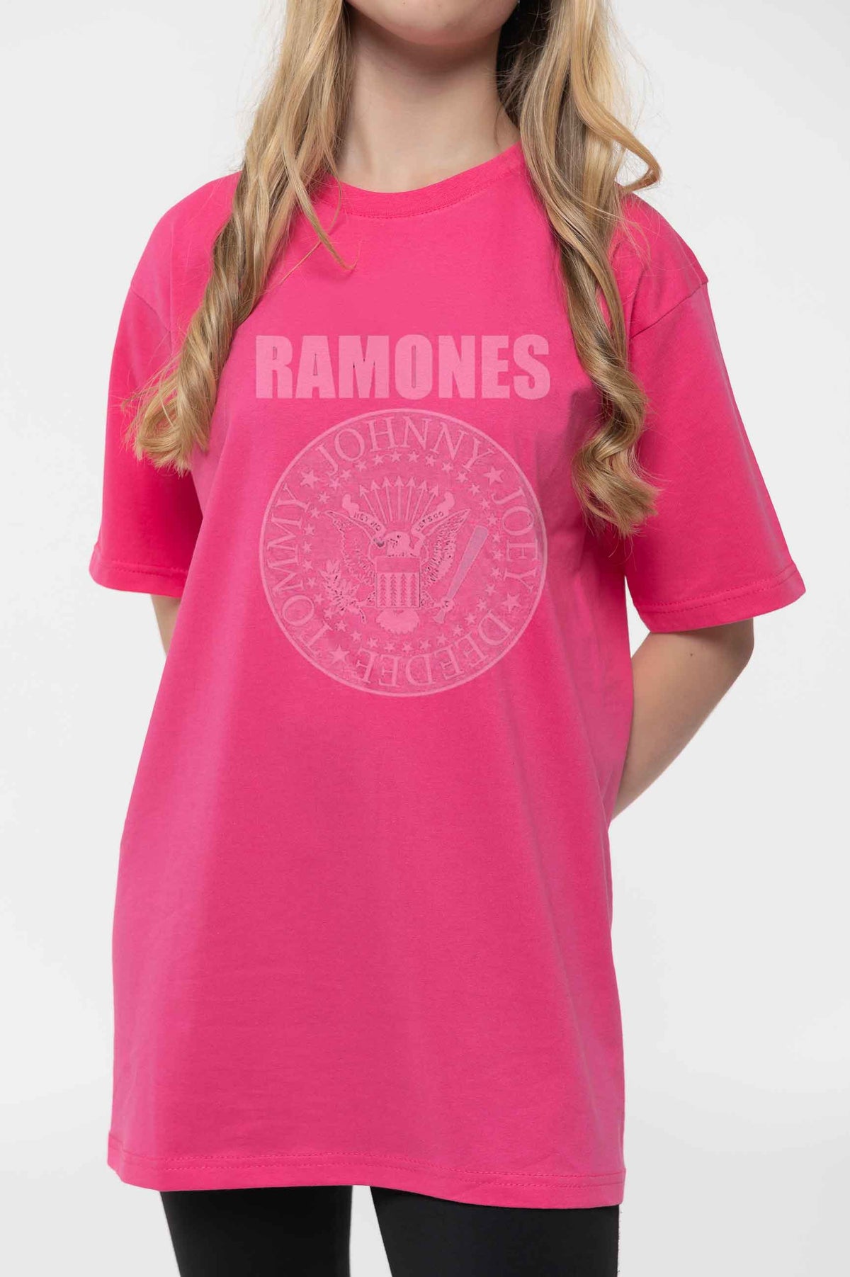 Ramones Kids Presidential Seal Pink T Shirt product image 3