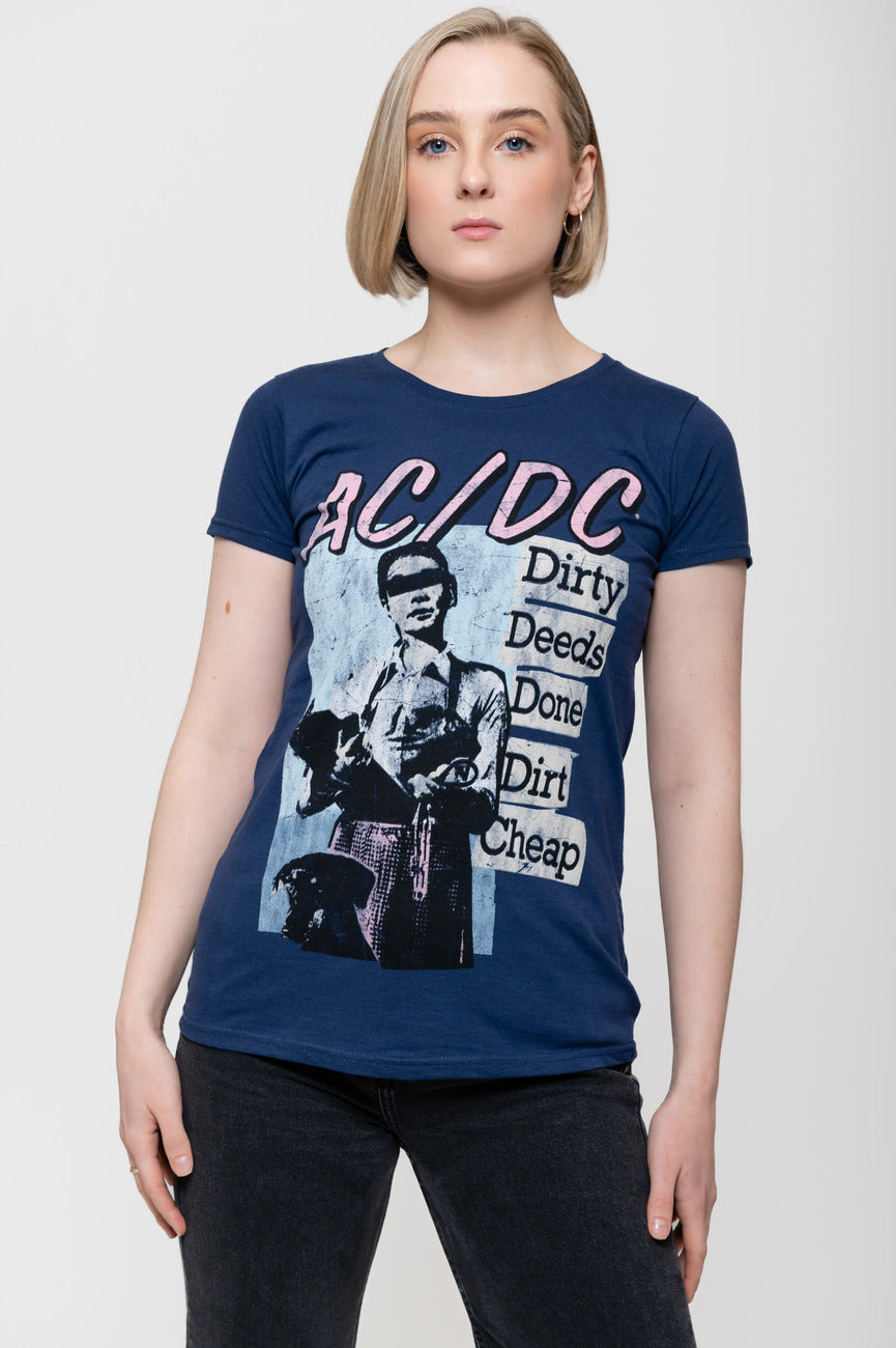 AC/DC Dirty Deeds Vintage Skinny Fit T Shirt product image 1