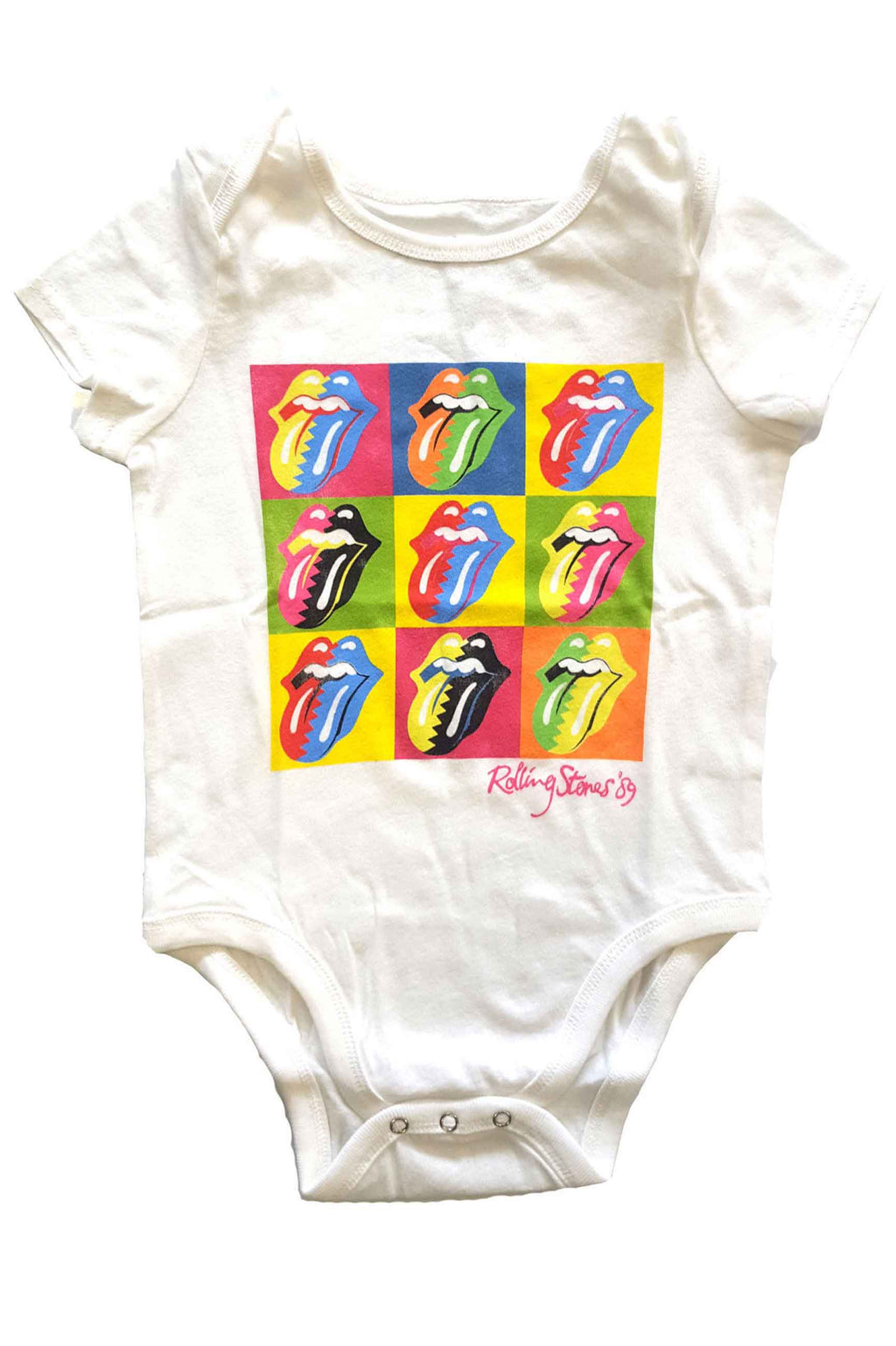 The Rolling Stones Two Tone Tongues Baby Grow