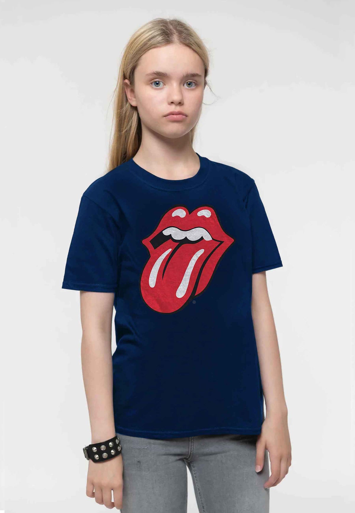 The Rolling Stones Kids Classic Tongue Navy Tee product image 1