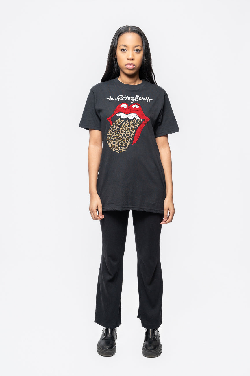 The Rolling Stones Leopard Print Tongue T Shirt product image 2