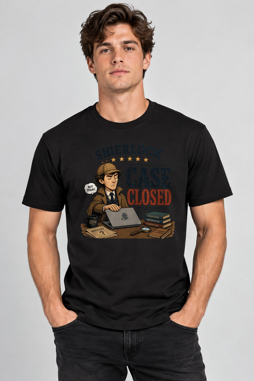 Sherlock Case Closed Not Today Detective Humor product image 2