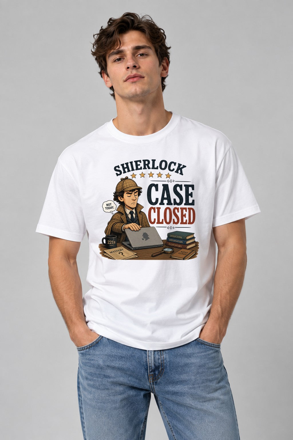 Sherlock Case Closed Not Today Detective Humor product image 1