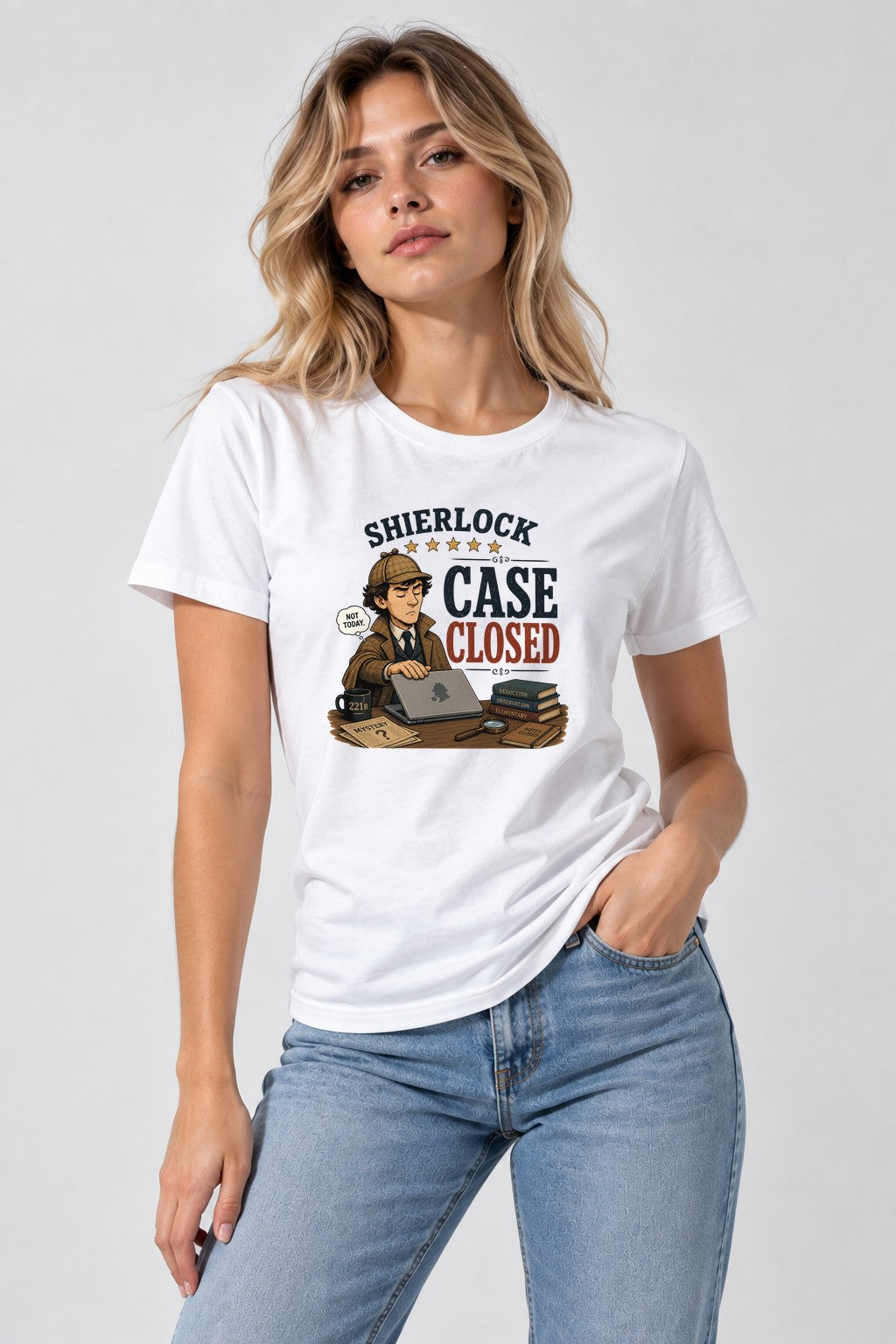 Sherlock Case Closed Not Today Detective Humor product image 1