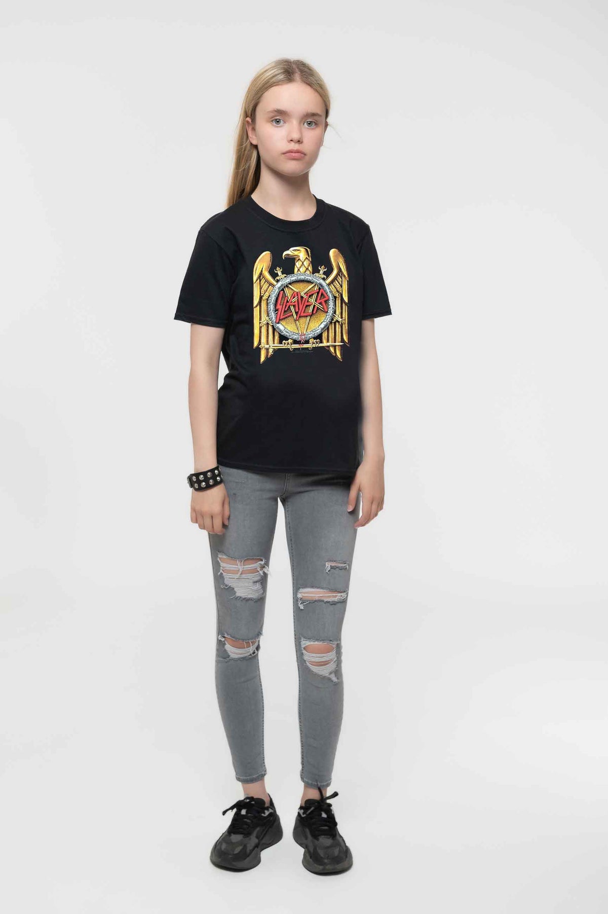 Slayer Kids Gold Eagle Band Logo Tee product image 2