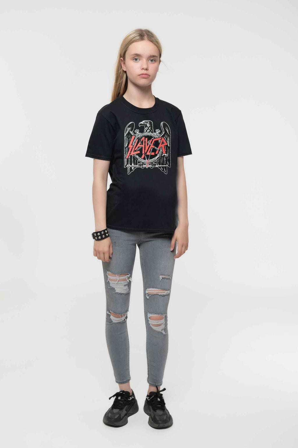 Slayer Kids Gold Eagle Band Logo Tee product image 2